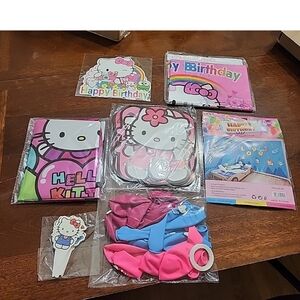 Hello Kitty Birthday Party Set - Pink and Blue